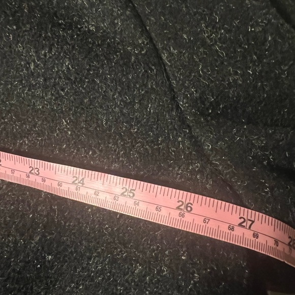 Vintage 80s Italian Wool Blend Pleated Hip Length Overcoat Blazer Plus 24W XXL - Picture 13 of 14